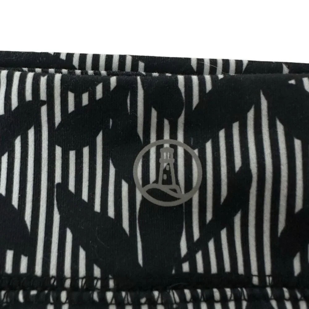 Lands End Black White Skort size Large